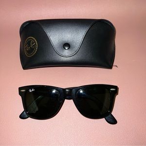 RAY-BAN ORIGINAL WAYFARER CLASSIC SUNGLASSES BLACK UNISEX RB2140